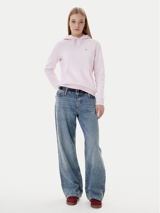 Tommy Jeans Tommy Jeans Bluză Flag DW0DW19958 Roz Regular Fit