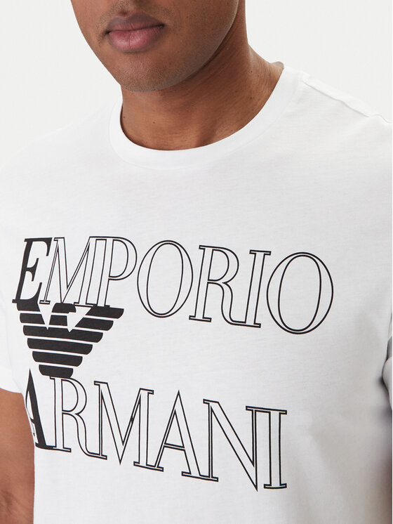 Emporio Armani Emporio Armani T-Shirt EM000574 AF20434 U0002 Biały Regular Fit