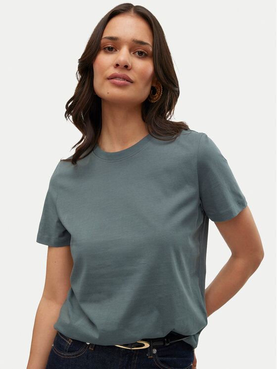 Vero Moda Vero Moda T-Shirt Paulina 10316991 Πράσινο Regular Fit