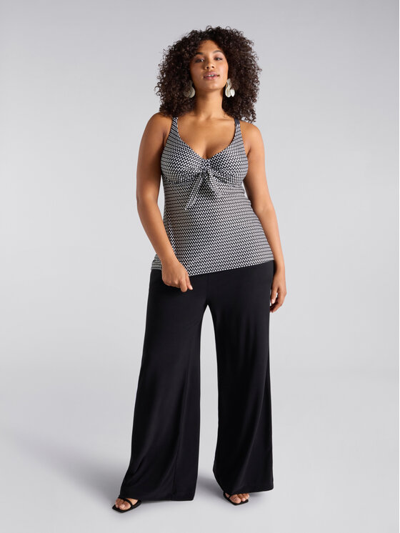 Fiorella Rubino Fiorella Rubino Pantaloni di tessuto P808L002092N033 Nero Over Fit