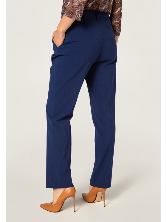 QUIOSQUE QUIOSQUE Dámské kalhoty 3TP007 Tmavomodrá Regular Fit