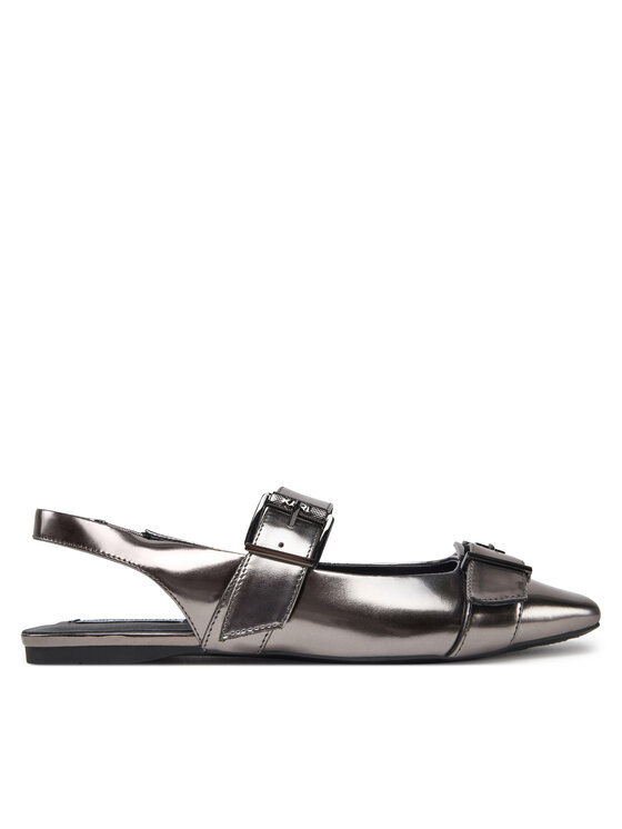 KARL LAGERFELD KARL LAGERFELD Baleríny Konnie KL40186A Stříbrná