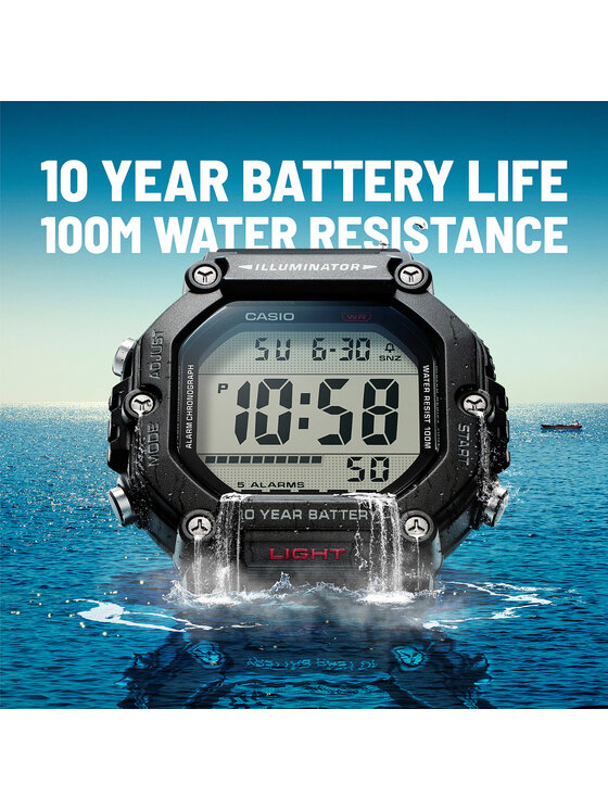 Casio Casio Zegarek AE-1600H-1AVEF Czarny