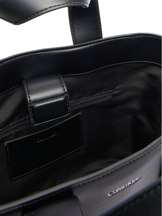 Calvin Klein Calvin Klein Geantă Webbing Strap Small Tote LV04F3290G Negru