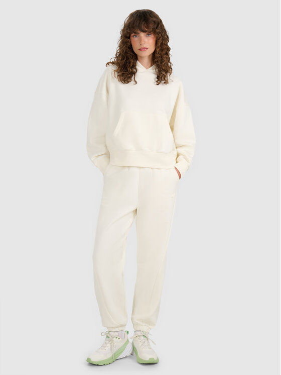 4F 4F Spodnie dresowe EASY WEAR Kremowy Regular Fit