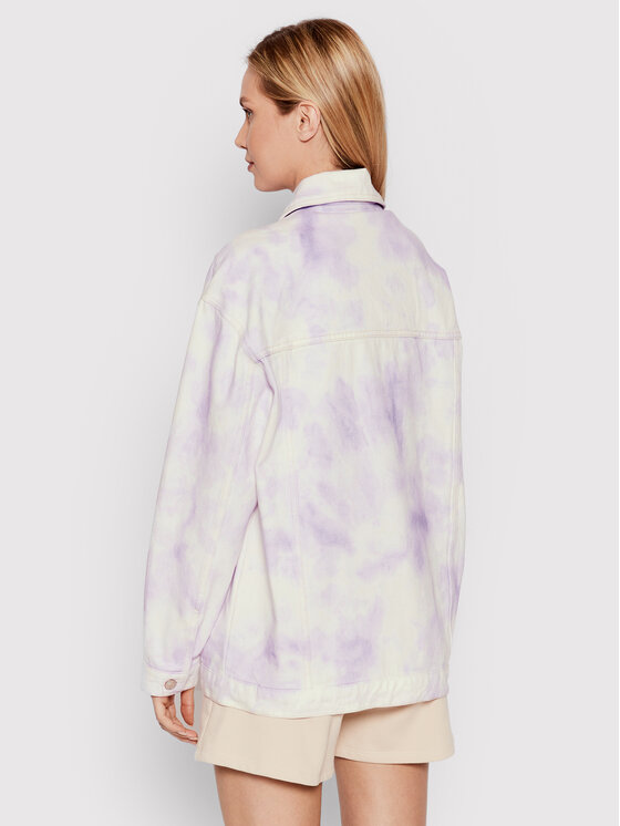 DeeZee DeeZee Kurtka jeansowa Colours On Me KL033 Fioletowy Oversize