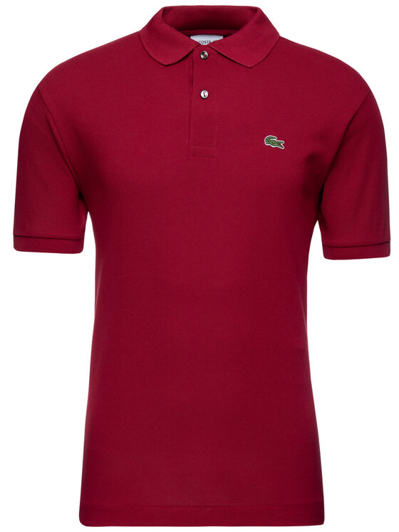 Lacoste Lacoste Polo L1212 Bordowy Classic Fit