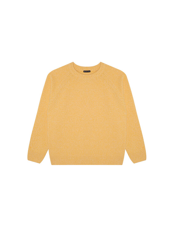 B SIDES B SIDES Sweter SUPERPOWER Żółty Regular Fit