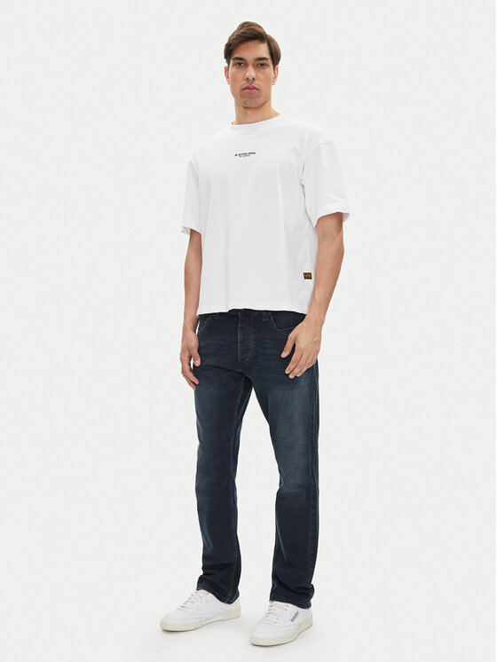 Mustang Mustang Jeans hlače Michigan 1016338 Mornarsko modra Straight Fit