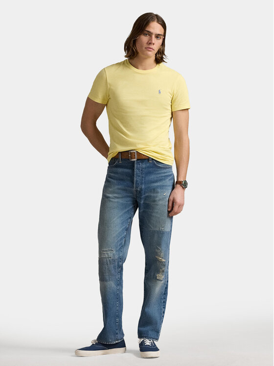 Polo Ralph Lauren Polo Ralph Lauren Тишърт 710671438414 Жълт Slim Fit