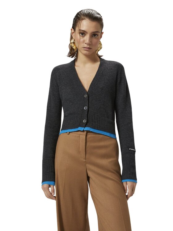 PINKO PINKO Kardigan maglia donna cardigan Szary Extra Slim Fit