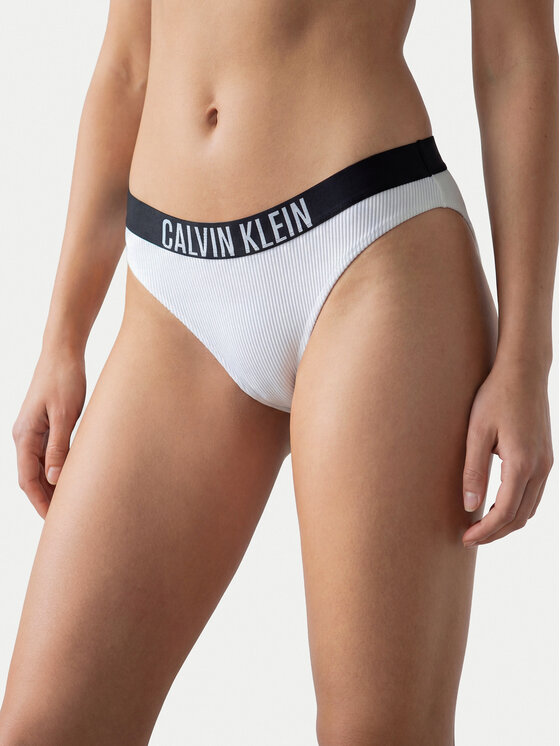 Calvin Klein Swimwear Bikini partea de jos LV00Q61240 Alb