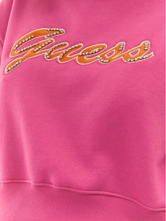 Guess Guess Суитшърт W3BQ13 KB681 Розов Regular Fit