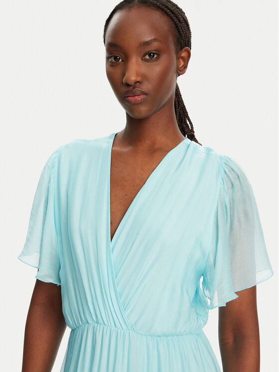 Haveone Haveone Poletna obleka AFF-N006 Modra Loose Fit