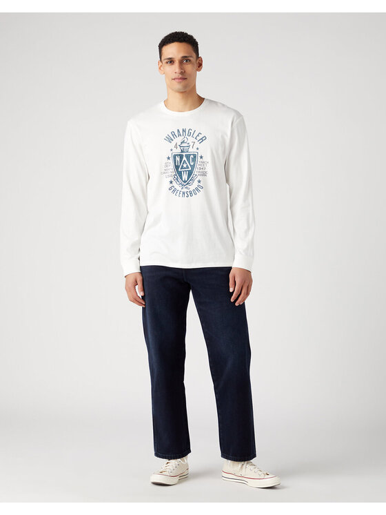 Wrangler Wrangler T-shirt AMERICANA TEE Bianco Regular Fit