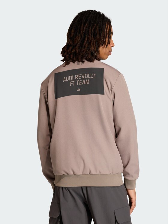 adidas adidas Bluza AUDI REVOLUT F1 TEAM ELEVATED Brązowy Slim Fit