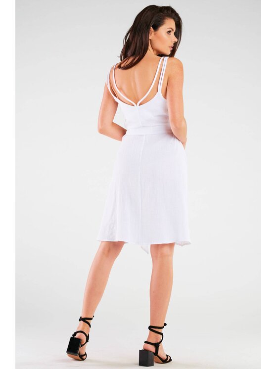 Infinite You Infinite You Sukienka M261 Biały Basic Fit
