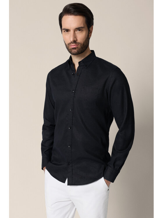 Lancerto Lancerto Koszula Jacinta KO073126000032 Czarny Regular Fit