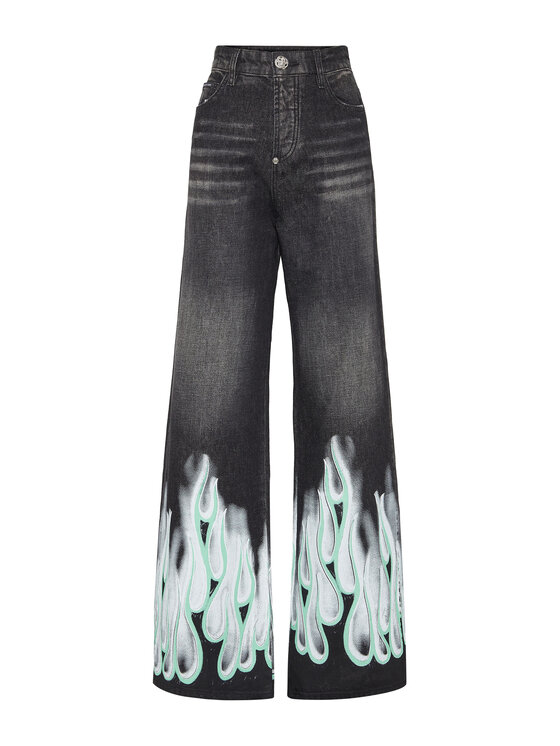 PHILIPP PLEIN PHILIPP PLEIN Jeansy 21703 Šedá Skater Fit