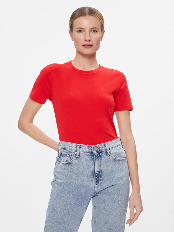 Tommy Hilfiger Tommy Hilfiger T-Shirt New Cody WW0WW40587 Κόκκινο Slim Fit
