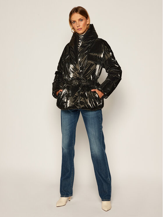 PINKO PINKO Zimní bunda Gabriele Blouson Al 20-21 BLK01 1G1501 Y6BC Černá Regular Fit