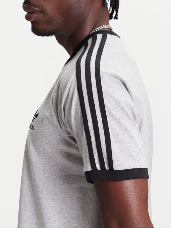 adidas adidas T-Shirt adicolor Classics 3-Stripes JY1369 Grau Slim Fit