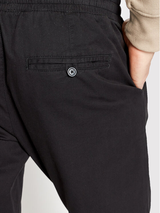 Pantaloni di tessuto MTR-FINE21 Nero Slim Fit