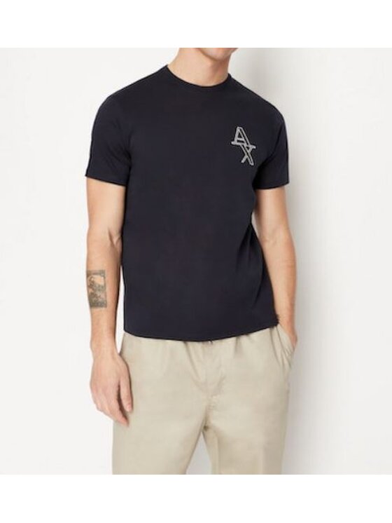 Armani Exchange Armani Exchange T-Shirt 3RZTHL ZJ9AZ 1510 Granatowy Regular Fit