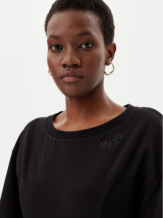 Liu Jo Liu Jo Tricou TA5108 JS003 Negru Regular Fit