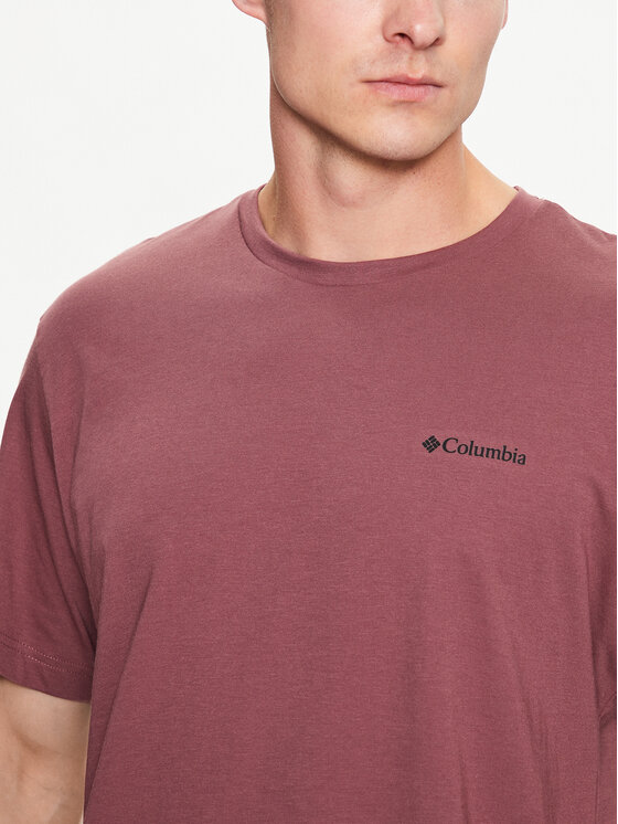 Columbia Columbia Majica Thistletown Hills 1990751 Bordo rdeča Regular Fit