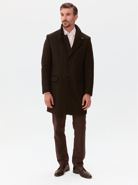 Evenemen Evenemen Płaszcz zimowy FLORESTI II BROWN Brązowy Slim Fit