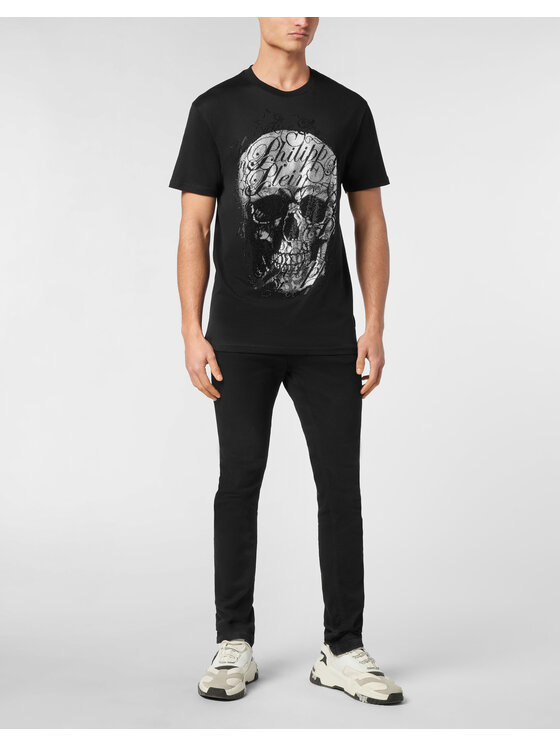 PHILIPP PLEIN PHILIPP PLEIN T-Shirt 23515 Czarny Regular Fit
