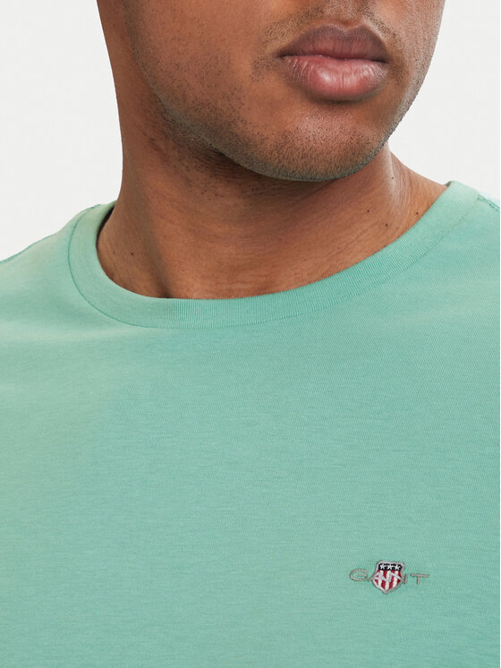 Gant Gant T-Shirt Shield  2003184 Türkisfarben Regular Fit
