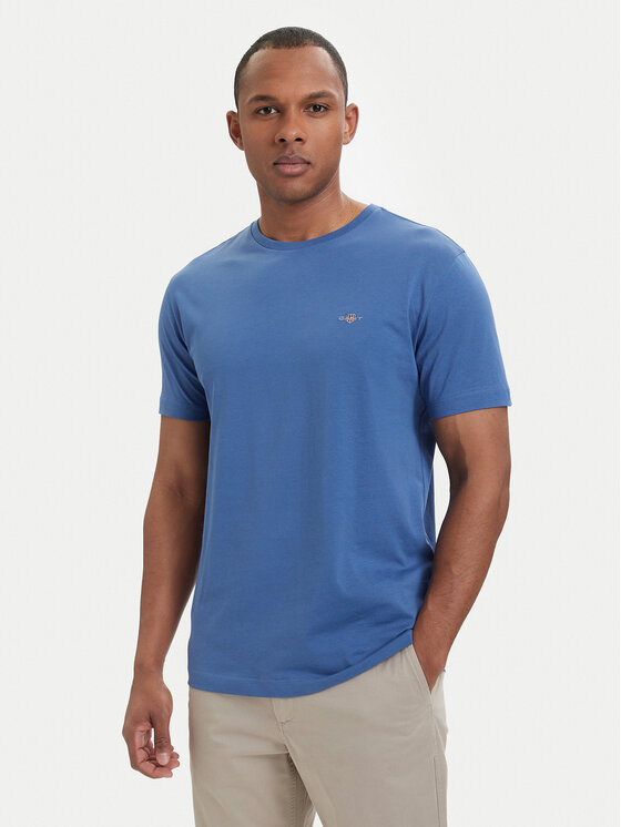 Gant Tricou Shield  2003184 Albastru Regular Fit