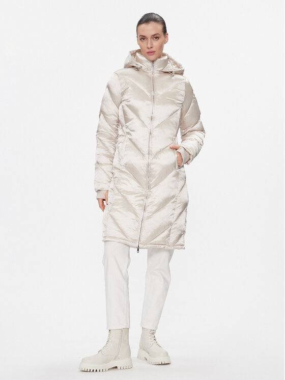 Calvin Klein Geacă din puf K20K207069 Écru Regular Fit