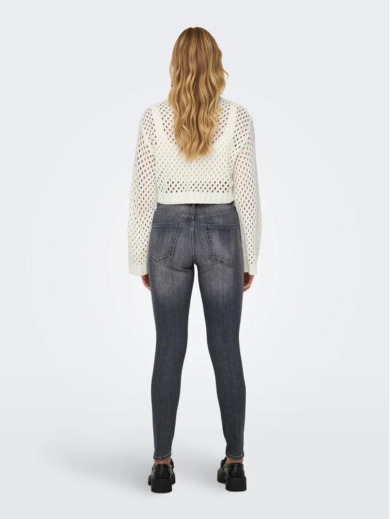 ONLY ONLY Maglione CROPPED KNIT PULLOVER 15300575 Bianco Regular Fit