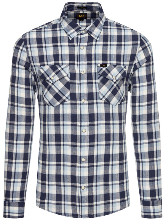 Lee Lee Camicia Clean Western L644DI35 112115488 Blu scuro Slim Fit