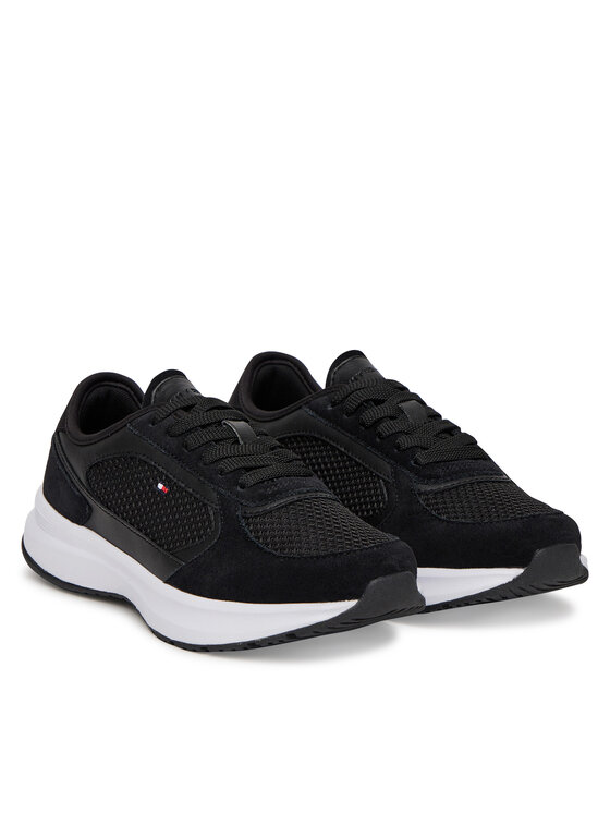 Tommy Hilfiger Tommy Hilfiger Sneakersy Sporty Runner FW0FW08644 Čierna