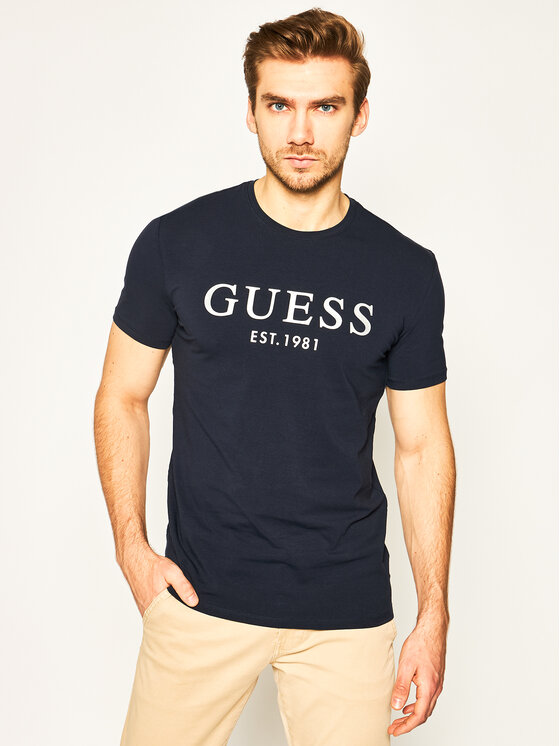 Guess Guess Футболка Tee M0GI93 J1300 синій Super Slim Fit