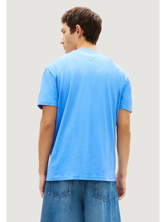 Tommy Jeans Tommy Jeans T-shirt TJM REG LINEAR LOGO Blu Casual Fit