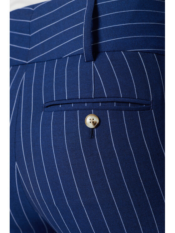 Lancerto Lancerto Spodnie materiałowe Isotta SP073126000002 Granatowy Regular Fit