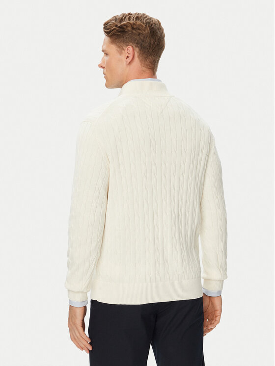 Tommy Hilfiger Tommy Hilfiger Πουλόβερ Classic MW0MW36532 Κρεμ Regular Fit