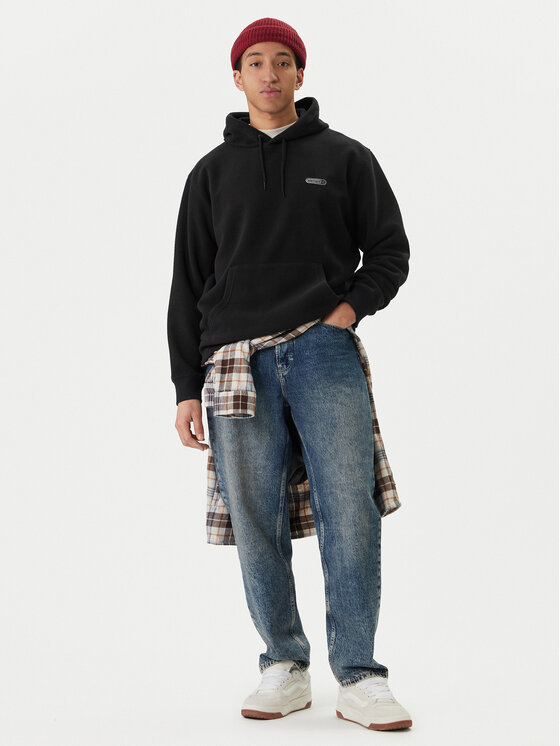 Element Element Bluză Capsule Rain Polar Po ELYFT00203 Negru Relaxed Fit