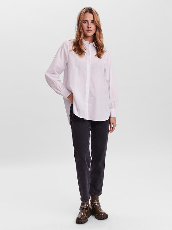 Vero Moda Vero Moda Πουκάμισο 10264952 Λευκό Regular Fit