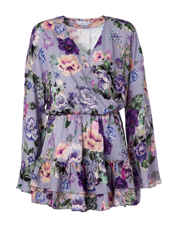 LAURELLA LAURELLA Každodenné šaty 4SS081 Fialová Regular Fit