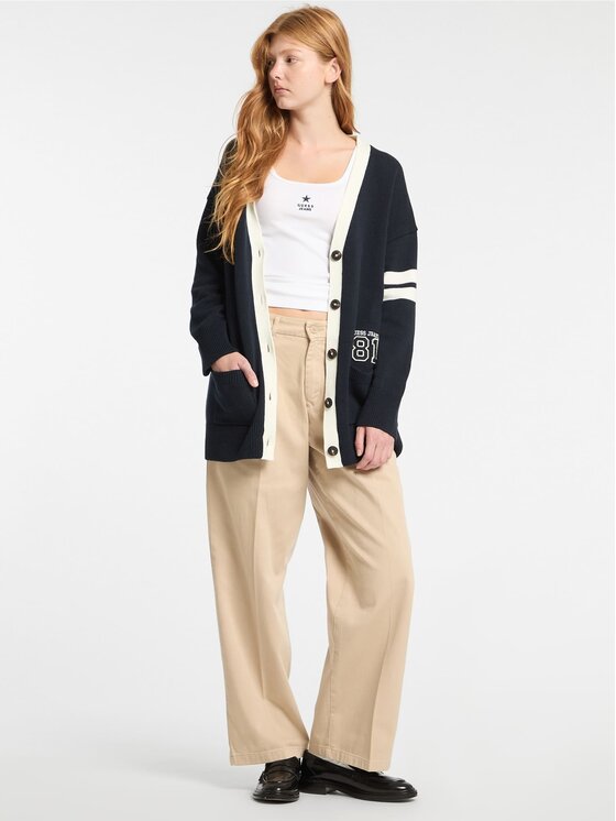 Guess Jeans Guess Jeans Πουλόβερ 170179 Μπλε Classic Fit
