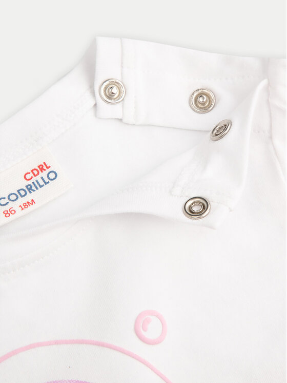 Coccodrillo Coccodrillo Tricou WC4143201OWN Alb Regular Fit