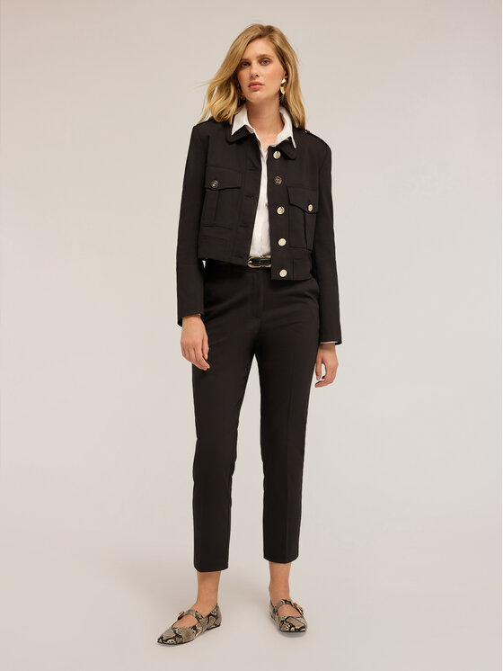 Motivi Motivi Giacca di transizione Q733Q000955N033 Nero Cropp Fit