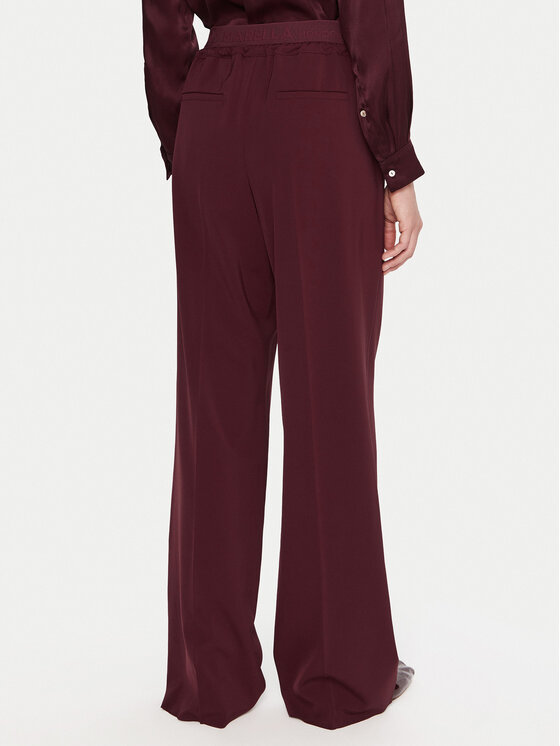 Marella Marella Pantaloni di tessuto Vanto 2523136065 Bordeaux Regular Fit