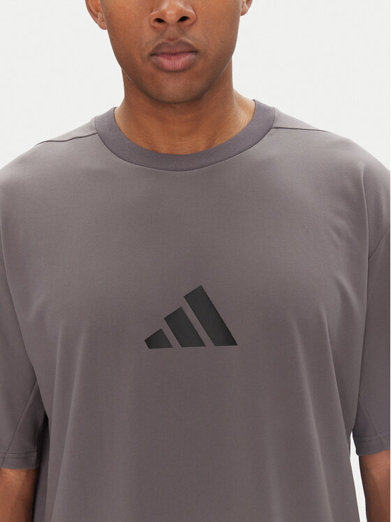 adidas adidas Marškinėliai Z.N.E. JC5483 Pilka Loose Fit